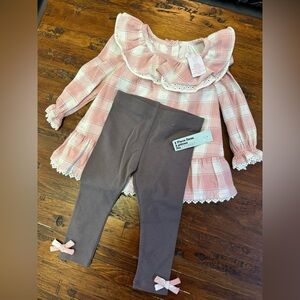 Girls matching set 6-9 months